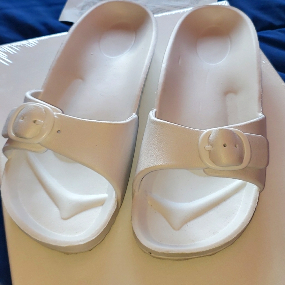 Casual white sandals